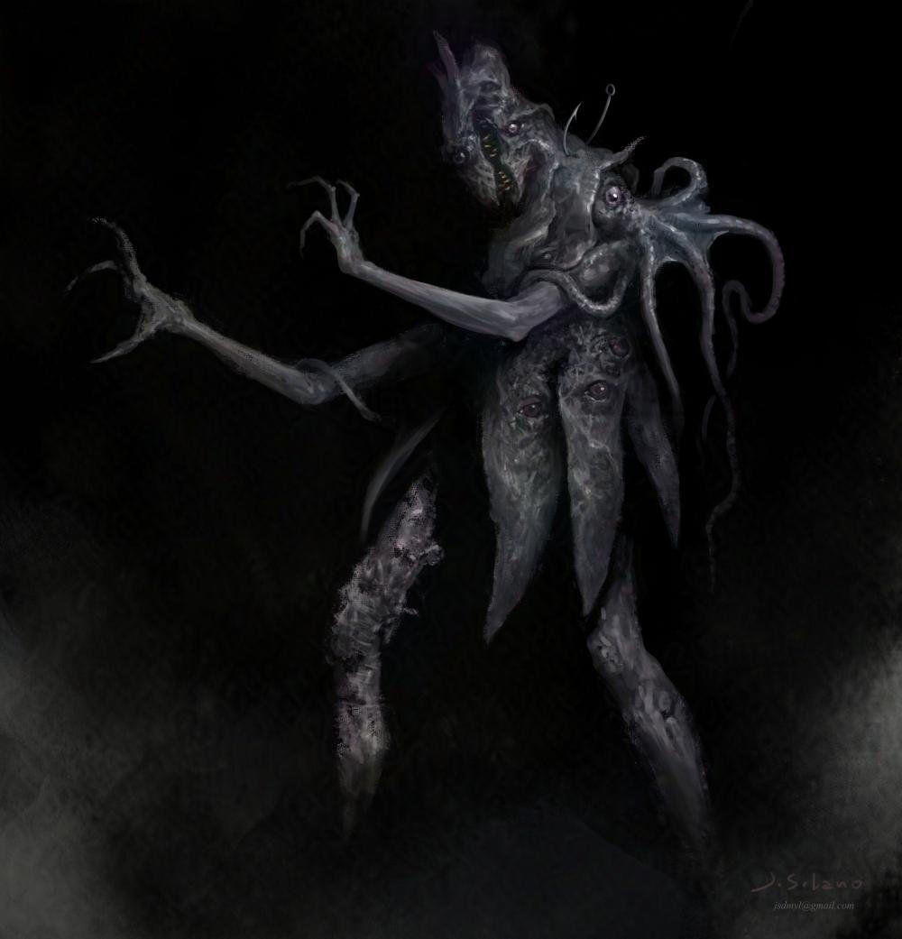 Lovecraftian creature. Personal work.